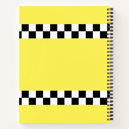 イエローニューヨークのタクシー ノートブック (裏面)