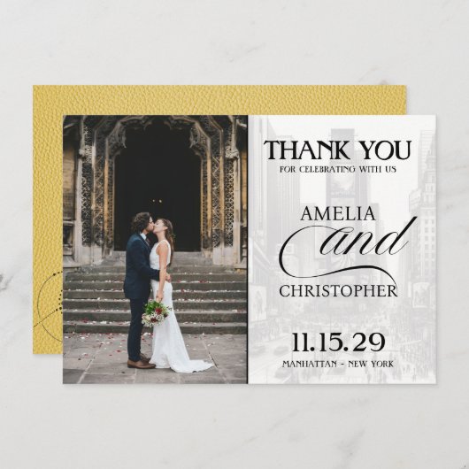 イエローニューヨークシティパスポート サンキューカード (正面/裏面)