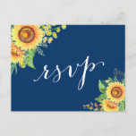 イエローネイビーブルーサンフラワー素朴カーディングRSVP インビテーションポストカード<br><div class="desc">この「Yellow Navy Blue Sunflowers 素朴 Wedding RSVPポストカード」テンプレートを使用して、お客様のスタイル、色、テーマに合わせて独自のレスポンスカードを作成す結婚る。お前の独特カスタマイズの簡単だ！(1)更なるカスタマイズのためクリックは、「更にカスタマイズ」のリンクを使用し、このテンプレートを変更するために当社のデザインツールを使用する。(2)もし必要な救済も合品も欲しい連絡か。</div>