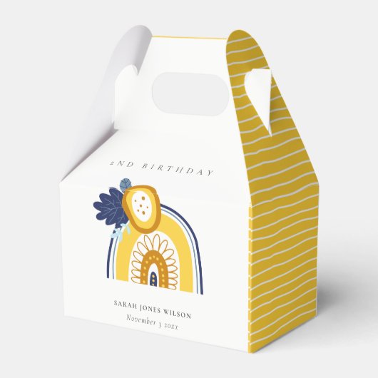 イエローネイビーボホフローラレインボニーエイジ誕生日 フェイバーボックス (裏面サイド)