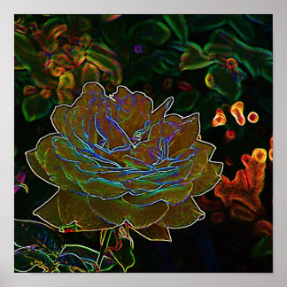 イエローネオンバラ ポスター