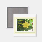 イエローハイビスカスのボスフリッグマグネット！ マグネット (正面/裏面)