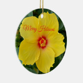 イエローハイビスカスオーナメント セラミックオーナメント (右)