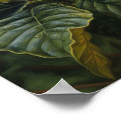 イエローハイビスカスフラワーズアートプリントポスター ポスター (角)