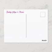 イエローハイビスカスフラワーフォトボタニカル ポストカード (裏面)