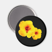 イエローハイビスカスマグネット マグネット (正面/裏面)
