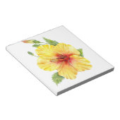 イエローハイビスカス植物芸術 ノートパッド (アングル)