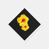 イエローハイビスカス紙ナプキンス スタンダードカクテルナプキン (角)
