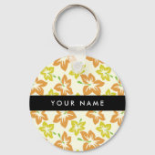 イエローハイビスカス,オレンジハイビスカス,お名前 キーホルダー (裏面)