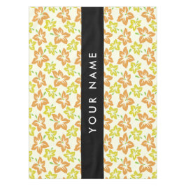 イエローハイビスカス，オレンジハイビスカス，お名前 テーブルクロス