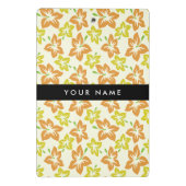 イエローハイビスカス，オレンジハイビスカス，お名前 ミニクリップボード (裏面)