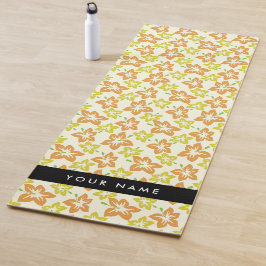 イエローハイビスカス，オレンジハイビスカス，お名前 ヨガマット