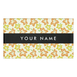 イエローハイビスカス，オレンジハイビスカス，お名前 名札