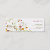 イエローハイビスカス&スワローズエレガントフローラ園 スキニー名刺 (正面)