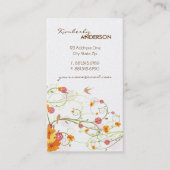 イエローハイビスカス&スワローズエレガントフローラ園 名刺 (正面)