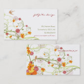 イエローハイビスカス&スワローズエレガントフローラ園 名刺 (正面/裏面)