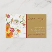 イエローハイビスカス&スワローズエレガントフローラ園 名刺 (正面)