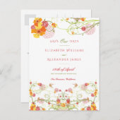 イエローハイビスカス&スワローズフローラ保存日 ポストカード (正面/裏面)