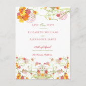 イエローハイビスカス&スワローズフローラ保存日 ポストカード (正面)