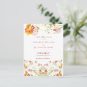 イエローハイビスカス&スワローズフローラ保存日 ポストカード (スタンド正面)