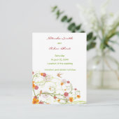 イエローハイビスカス&スワローズフローラ保存日 案内ポストカード (スタンド正面)