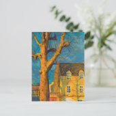 イエローハウスオールドツリーランドスケープノルマンディーフランス ポストカード (スタンド正面)