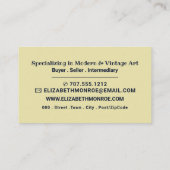 イエローハウスバイビンセント・ヴァン・ゴッホ、美術商 名刺 (裏面)