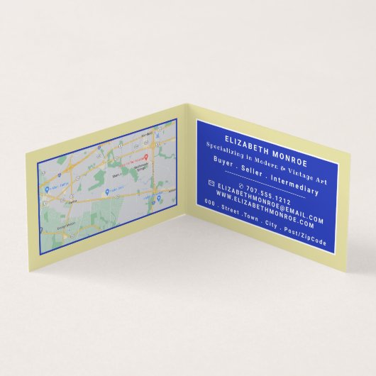 イエローハウスバイヴァンゴッホ、美術商、詳細 名刺 (内部)