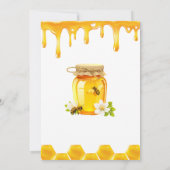 イエローハチミツブライダルシャワー 招待状 (裏面)