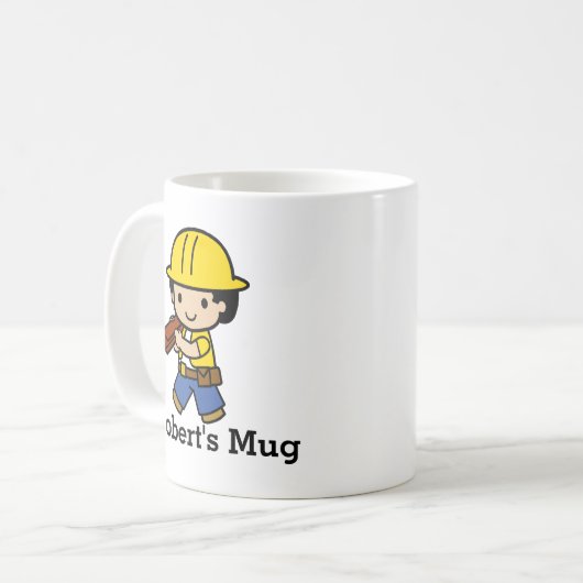 イエローハットの名前ビルダーボーイ コーヒーマグカップ (正面左)