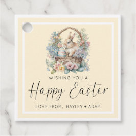 イエローハッピーイースターバニー フェイバータグ