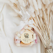 イエローハッピーイースターバニー ラウンドシール