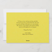 イエローハッピーニューイヤー2025年はっきりしたタイポグラフィ写真 シーズンカード (裏面)