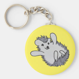 イエローハッピーハリネズミ キーホルダー