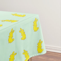 イエローハッピーバニーズオンティール（緑がかった色）