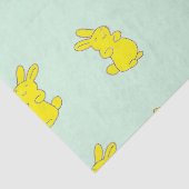 イエローハッピーバニーズオンティール(緑がかった色) 薄葉紙 (詳細)