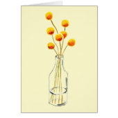 イエローハッピービリーボタン花オーストラリア美術 (正面)