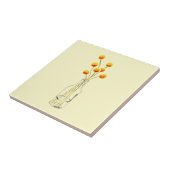 イエローハッピービリーボブフラワーズアート タイル (側面)