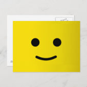イエローハッピー顔 ポストカード (正面/裏面)