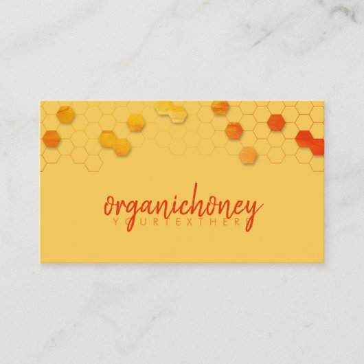 イエローハニカムビーファーム養蜂場 名刺 (正面)