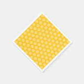 イエローハニカム六角 スタンダードカクテルナプキン (角)