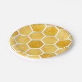 イエローハニカム紙プレート ペーパープレート (アングル)