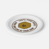 イエローハニカム蜂の巣印刷用紙パーティープレート ペーパープレート (アングル)