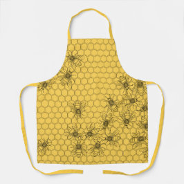 イエローハニービーズ&ハニーコーム エプロン