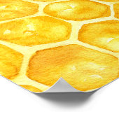 イエローハニービーベイビーシャワーおしゃぶり狩りゲーム ポスター (角)