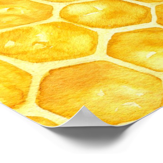 イエローハニービーベイビーシャワーおしゃぶり狩りゲーム ポスター (角)