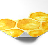 イエローハニービーベビーシャワーママモサバー ポスター (角)