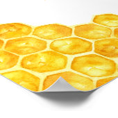 イエローハニービー赤ちゃんシャワーおむつラッフルゲーム ポスター (角)