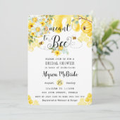 イエローハニーフローラブライダルシャワー 招待状 (スタンド正面)