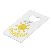 イエローハンドドロードサンハローサンシャインイメージサンアート クレジットカード栓抜き (裏面アングル)